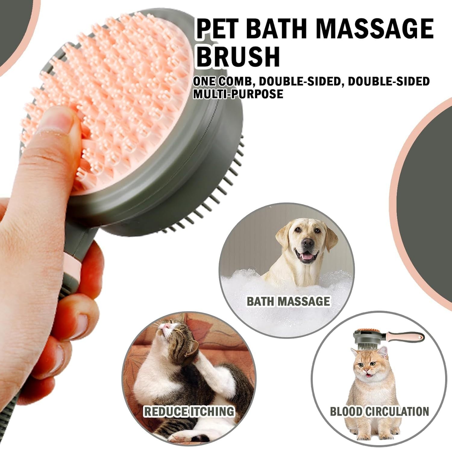 2 In 1 Double Side Cat Brushes For Indoor