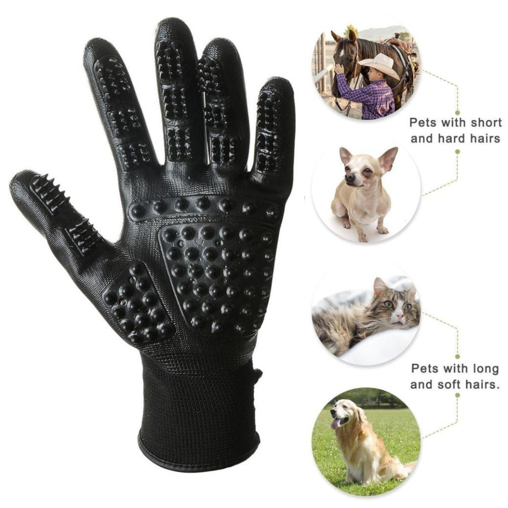 Pet Hair Grooming Glove Cats Soft Rubber