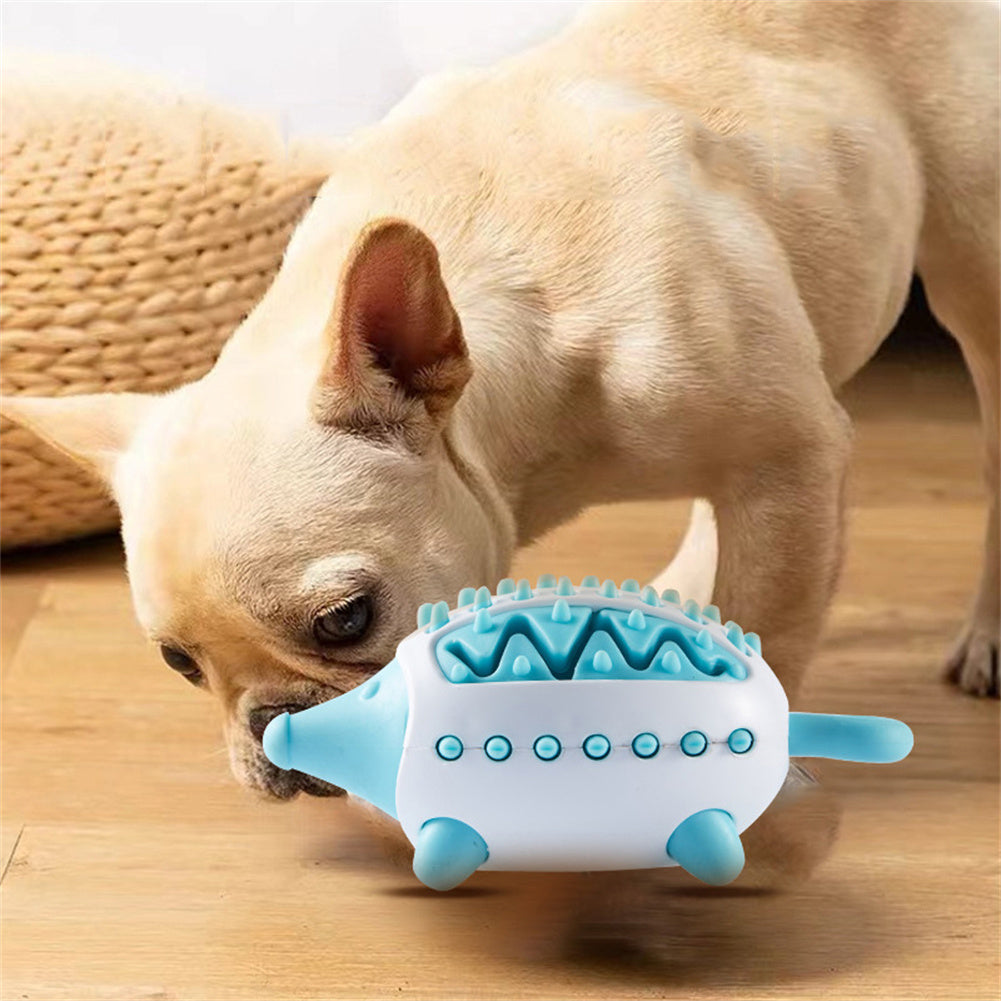 Phedgehog Shape Dog Toy Leaking Food Toys