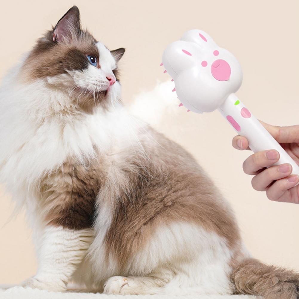 Cat Steam Brush Self-Cleaning Cats Grooming