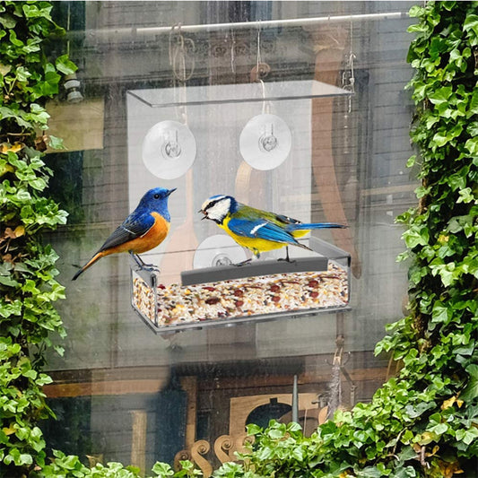Acrylic Bird Feeder Pet Bird Cage