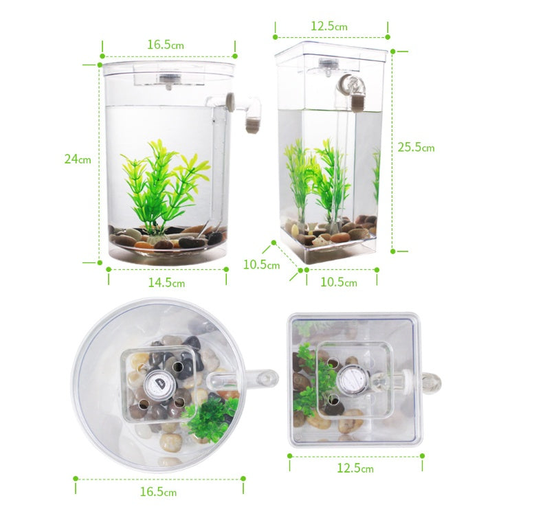 Plastic creative goldfish small aquarium fish tank