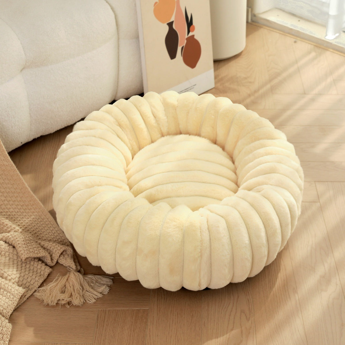 High Weight Pet Nest Straight Rabbit Plush Mat