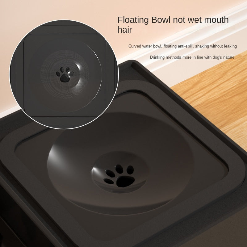 Dog Double Bowls Stainless Stand Adjustable