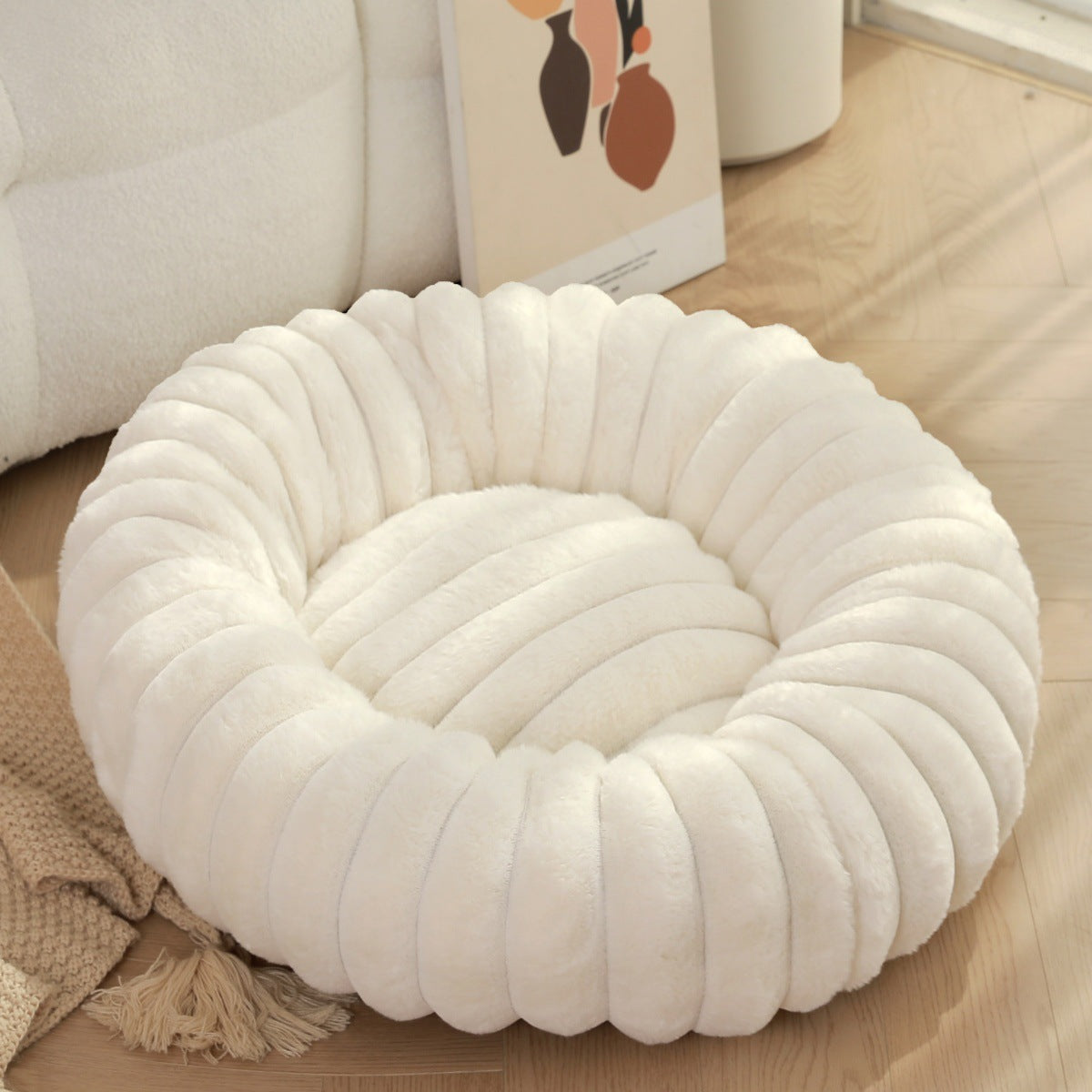 High Weight Pet Nest Straight Rabbit Plush Mat