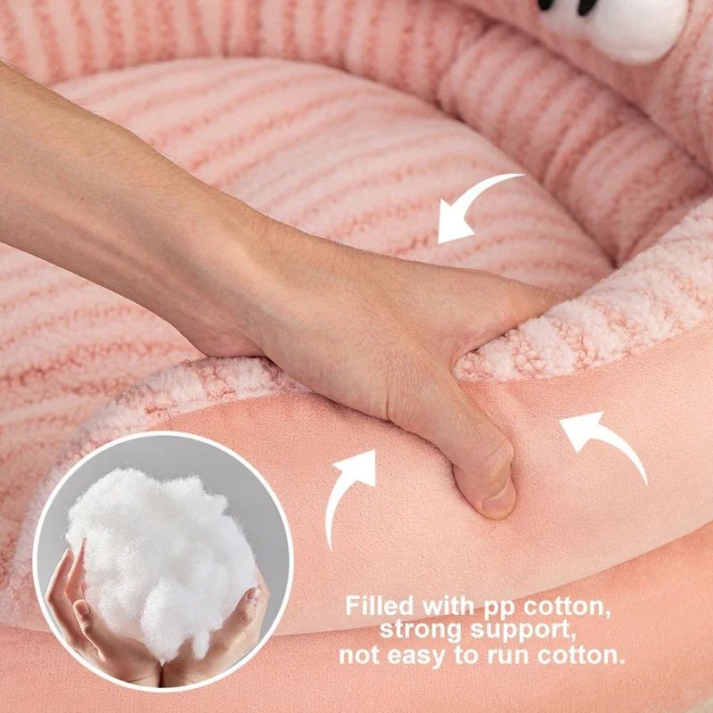 Solid Color Soft Warm Bed