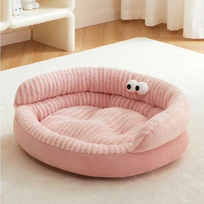 Solid Color Soft Warm Bed