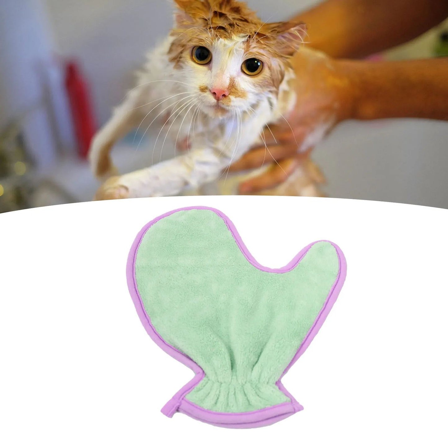 Pet Double Sided Absorbent Fiber Gloves