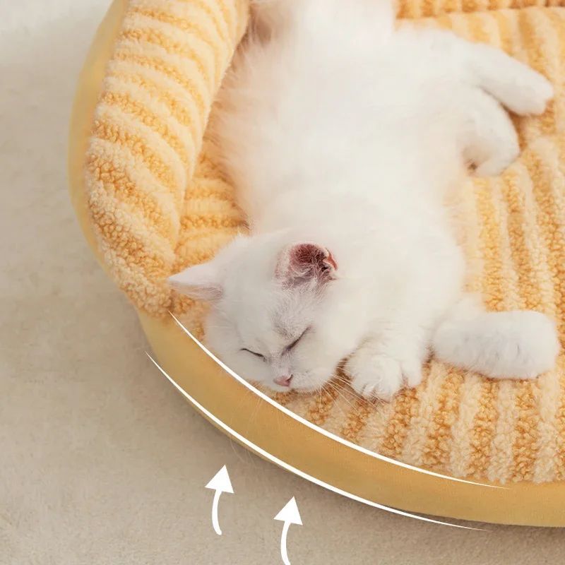 Solid Color Soft Warm Bed