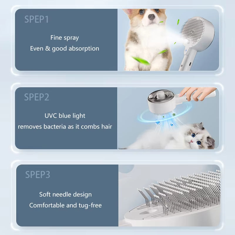 Cat Dog Steamy Brush Steam Brush