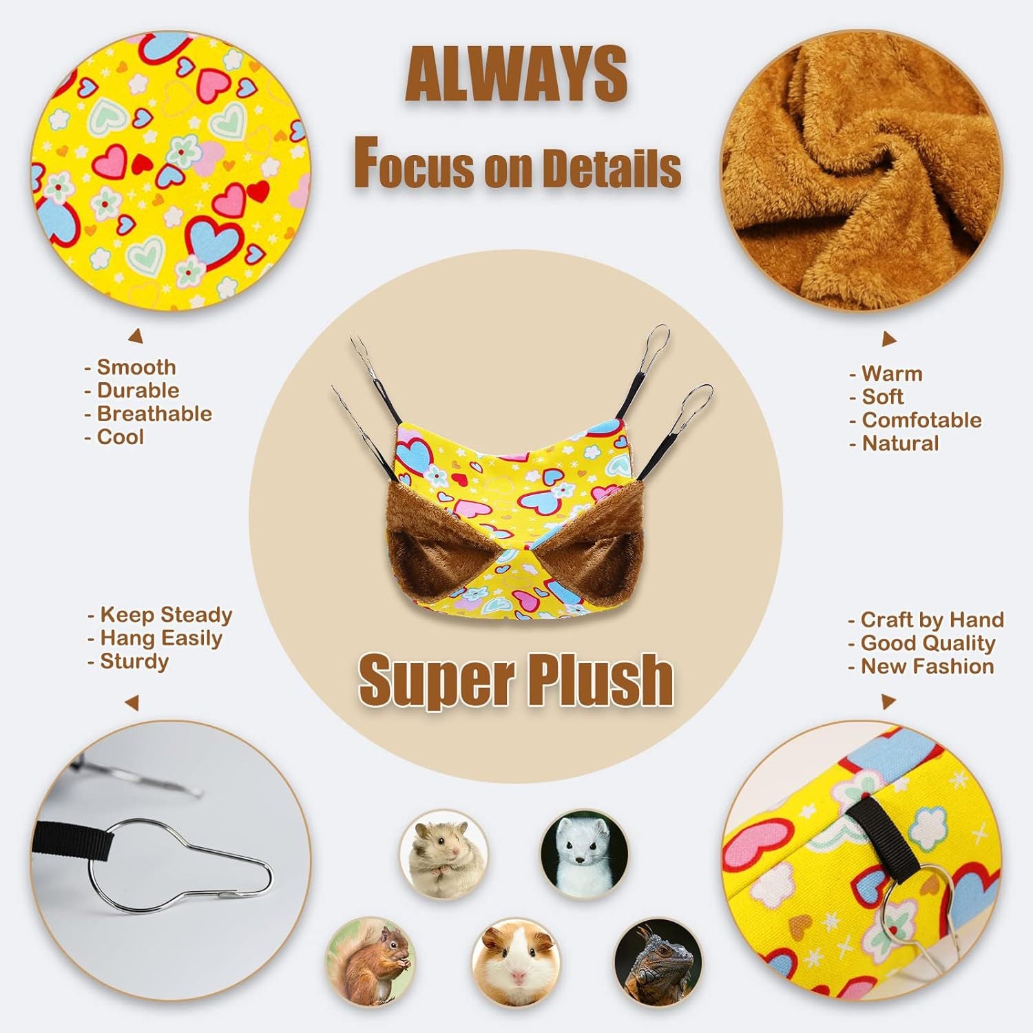 Ferret Small Pet Hanging Hammock Tunnel