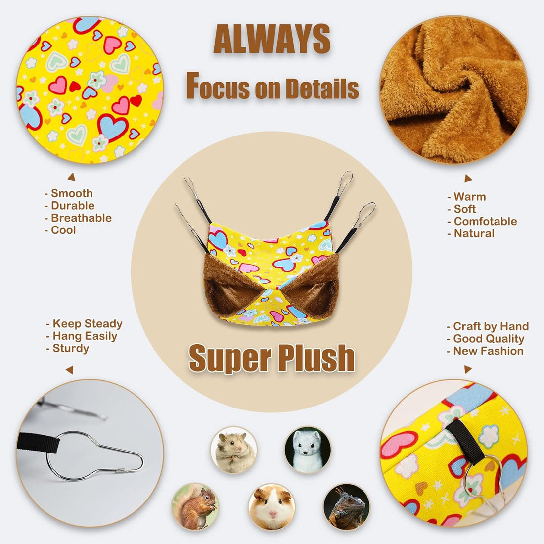 Ferret Small Pet Hanging Hammock Tunnel