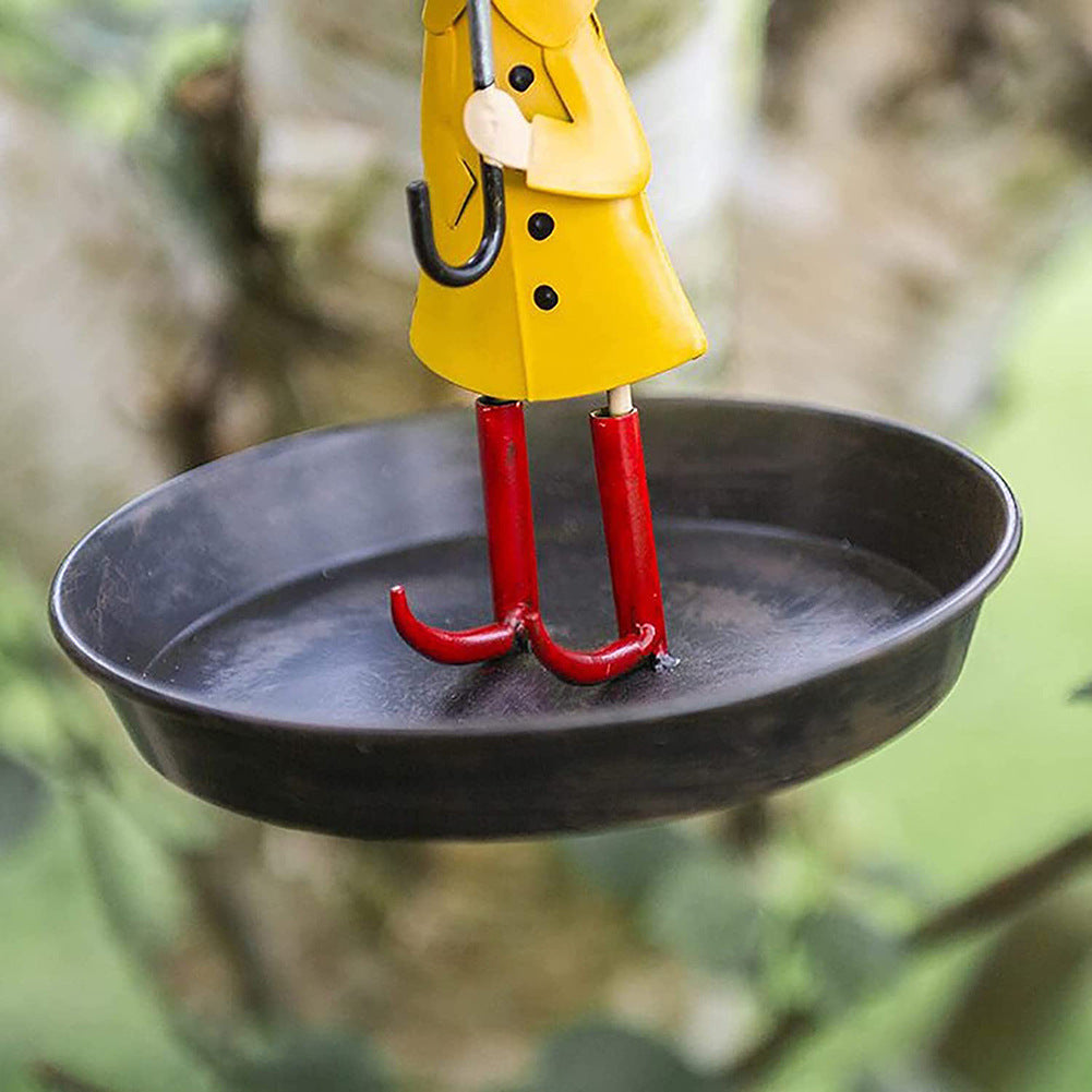 Umbrella Little Girl Bird Feeder