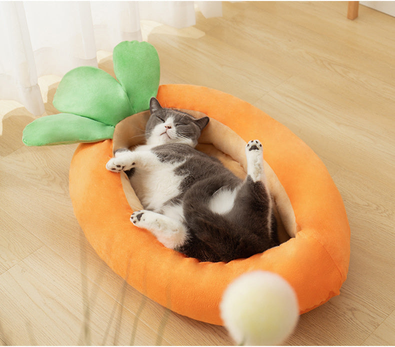 Carrot Dog Nesting Bed Washable