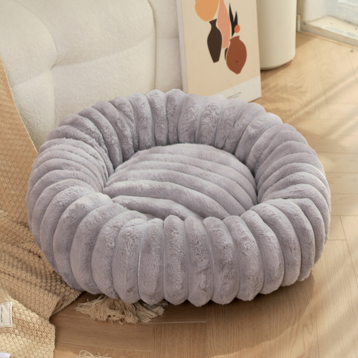 High Weight Pet Nest Straight Rabbit Plush Mat