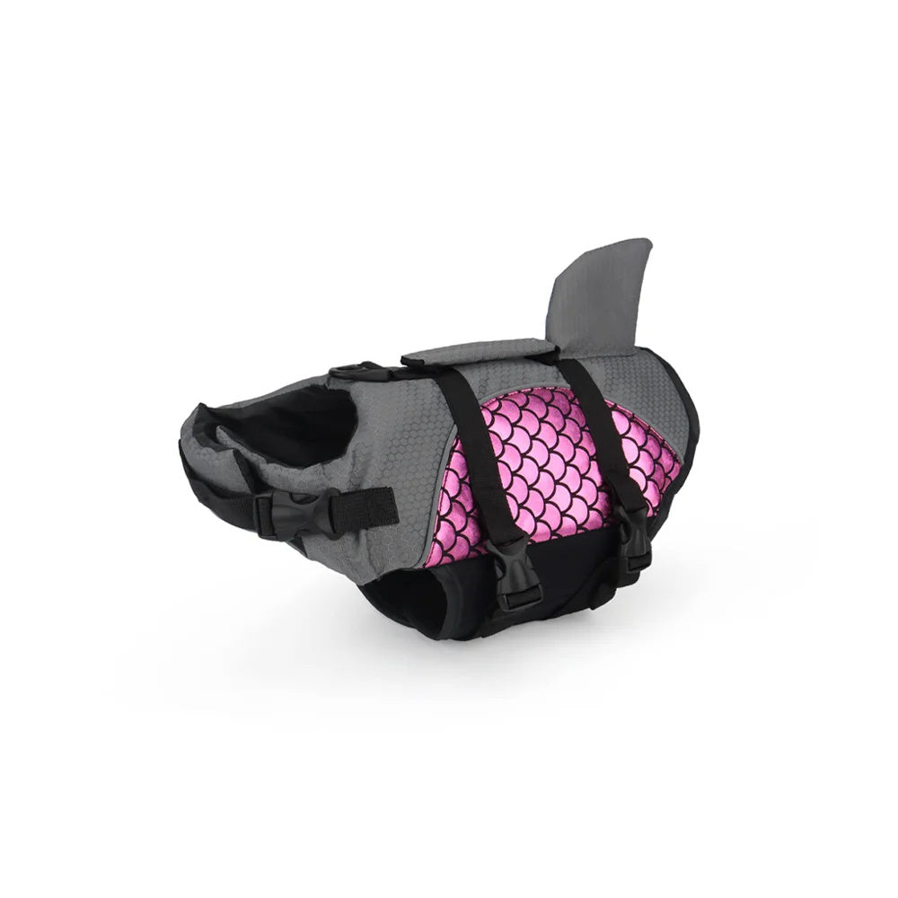 Pet Football Pattern Fish Tail Life Jacket