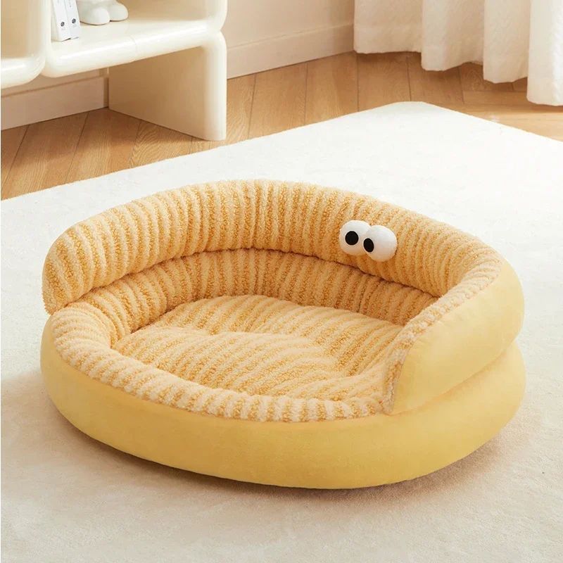 Solid Color Soft Warm Bed
