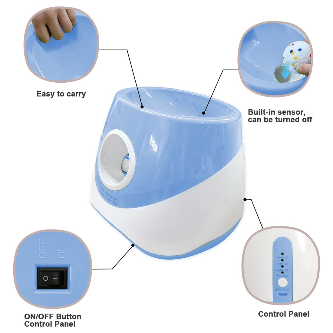 Interactive Training Pet Tennis Launcher