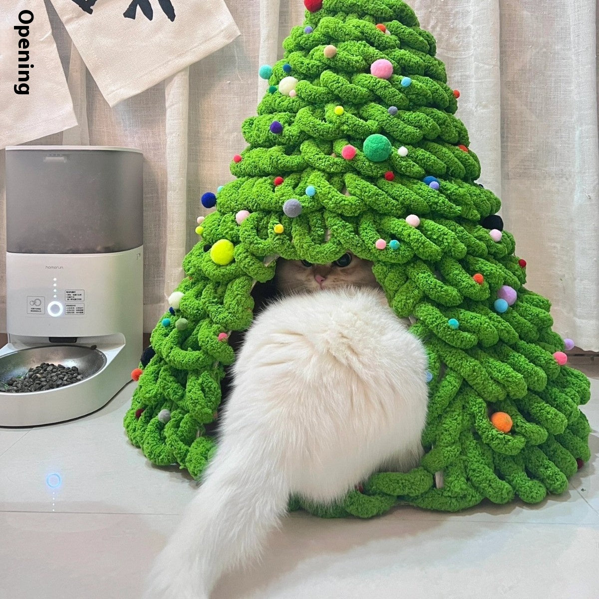 Christmas Tree Cat Nest