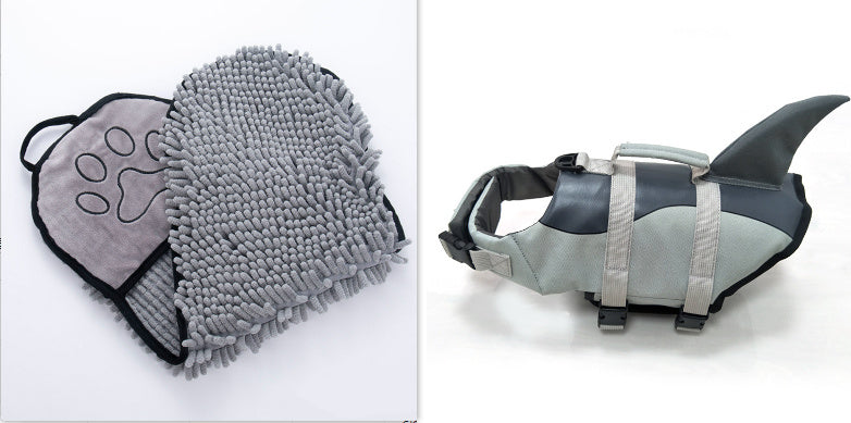 Pet Life Jacket Shark Mermaid Swimsuit