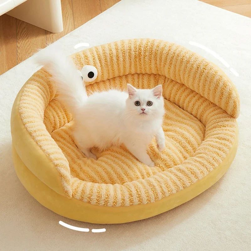 Solid Color Soft Warm Bed