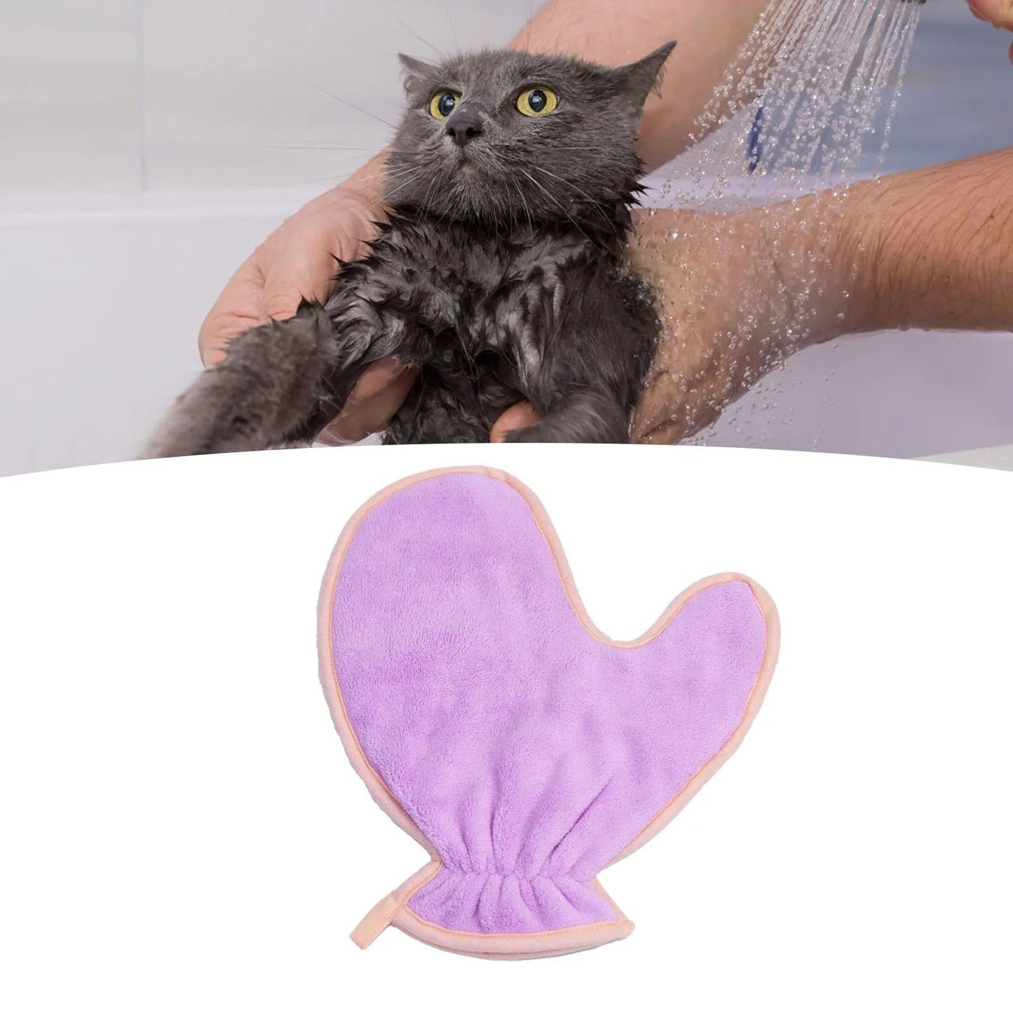 Pet Double Sided Absorbent Fiber Gloves