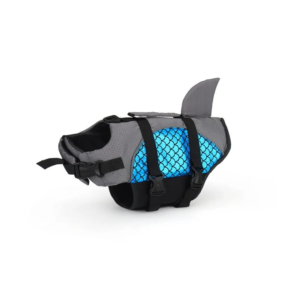 Pet Football Pattern Fish Tail Life Jacket