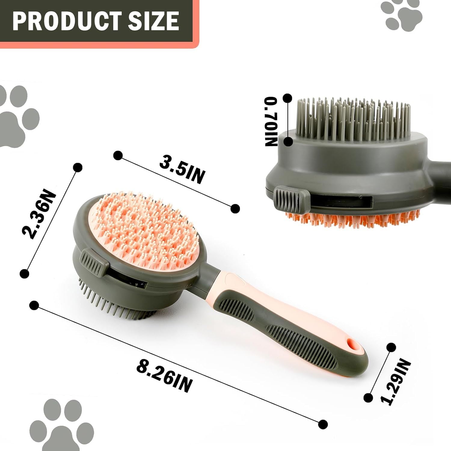 2 In 1 Double Side Cat Brushes For Indoor