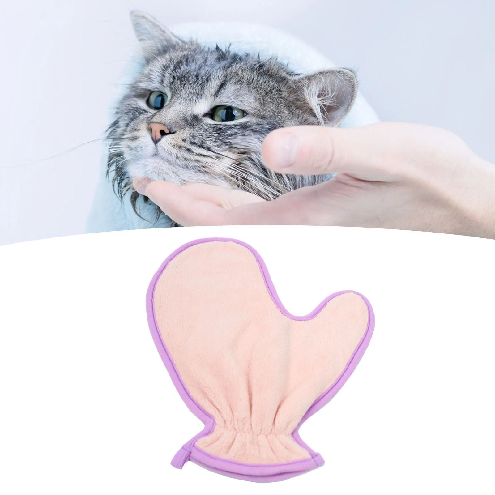 Pet Double Sided Absorbent Fiber Gloves