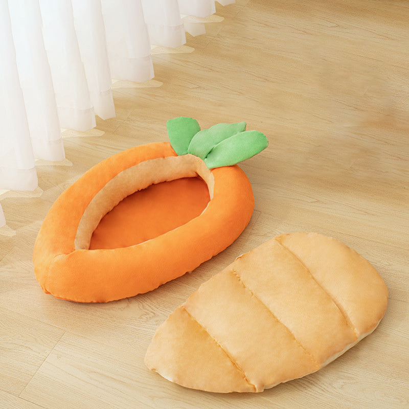 Carrot Dog Nesting Bed Washable